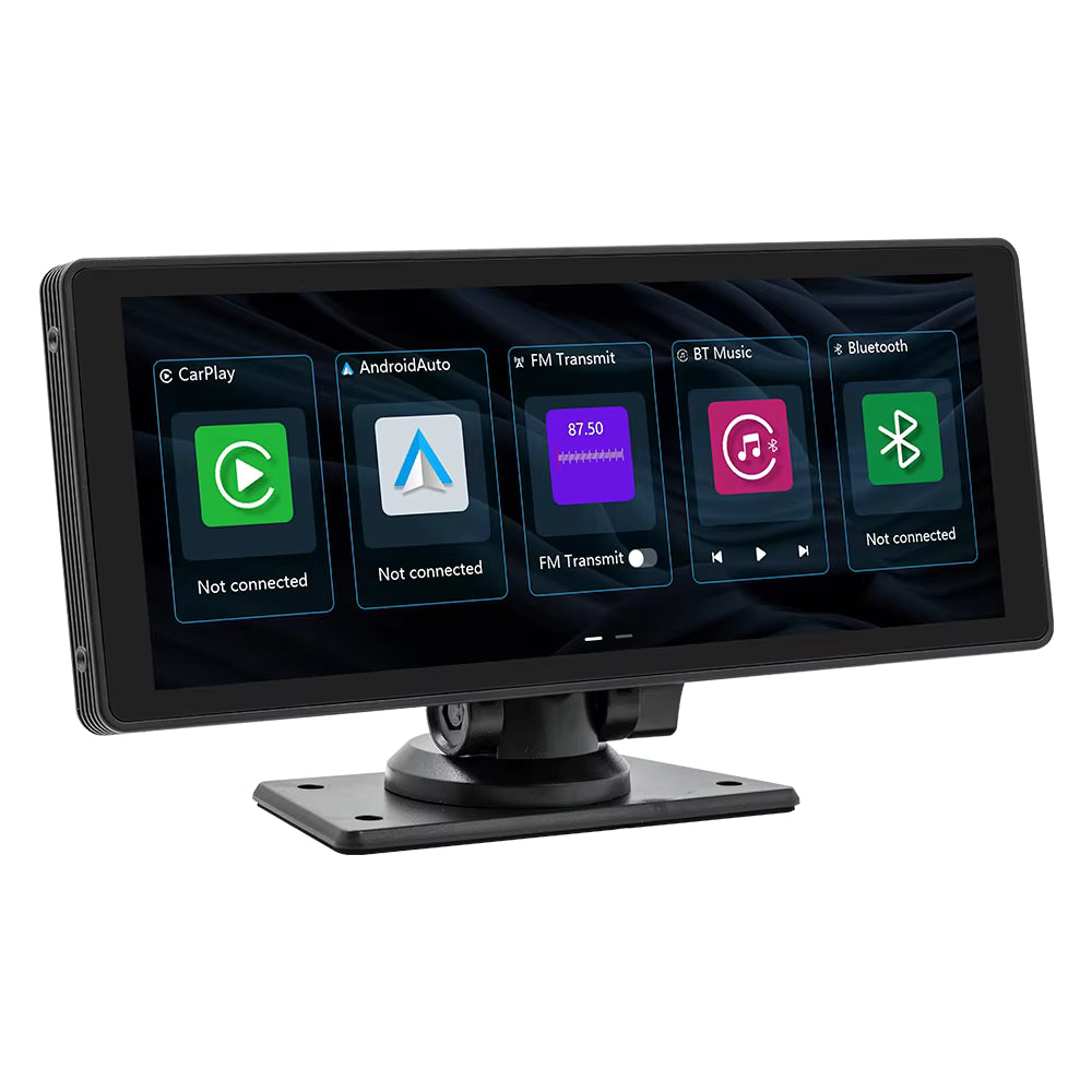 Écran CarPlay et Android Auto 10" sans fil, dashcam et caméra de recul incluses