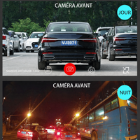 Dashcam 3 Canaux 1080P Avant, Habitacle et Arrière