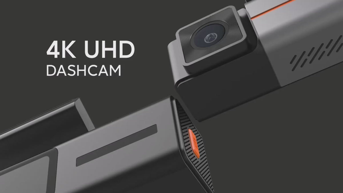 Dashcam Voiture 4K Avant + 1080P Arrière, WiFi, Vision Nocturne, G-Sensor